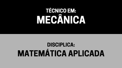 Matemática Aplicada – (Tm)